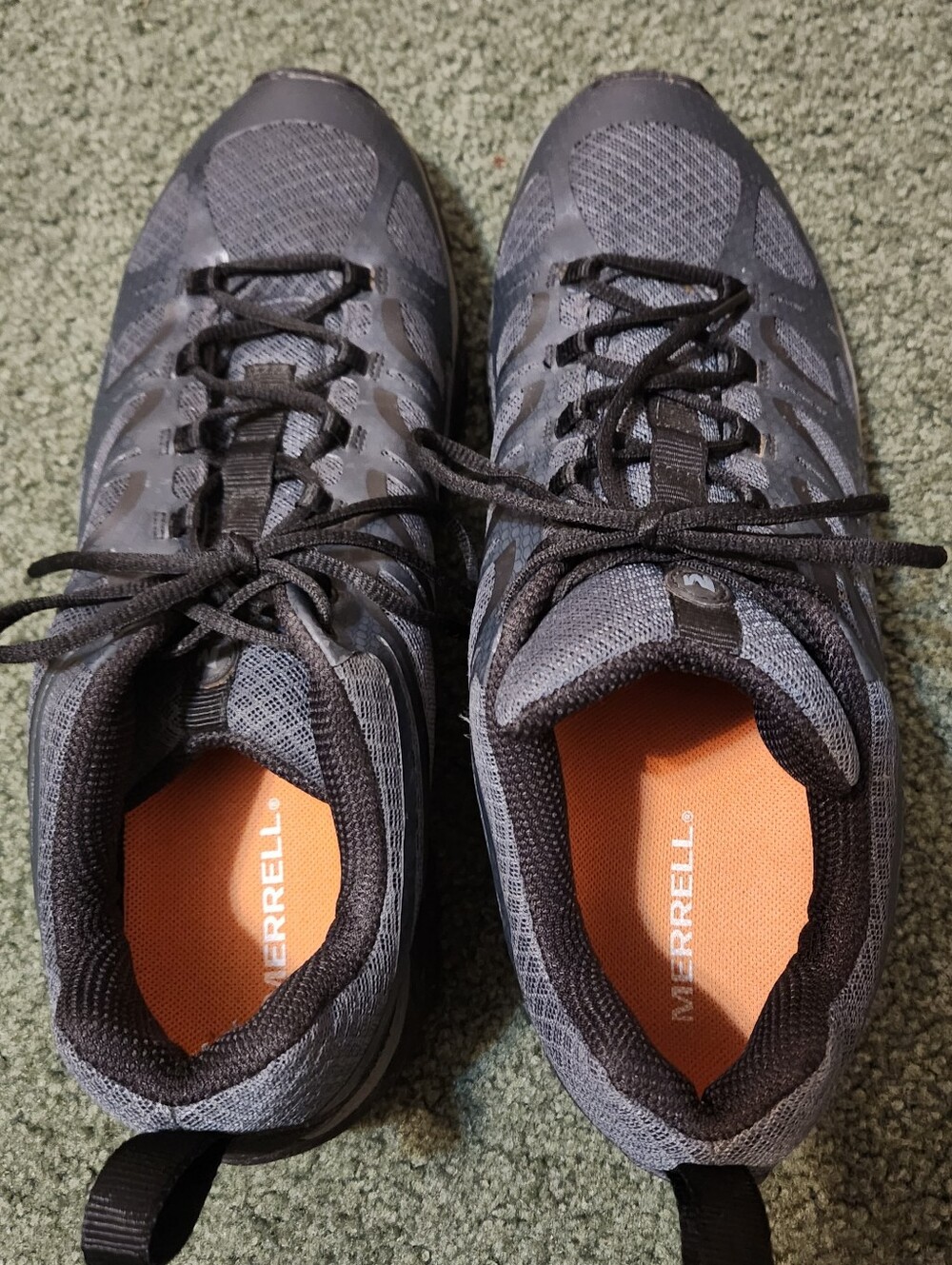 Merrell Men's Hiking Trail Shoes Vibram Sole Gray/Black US 13 Medium J35929 Gorp